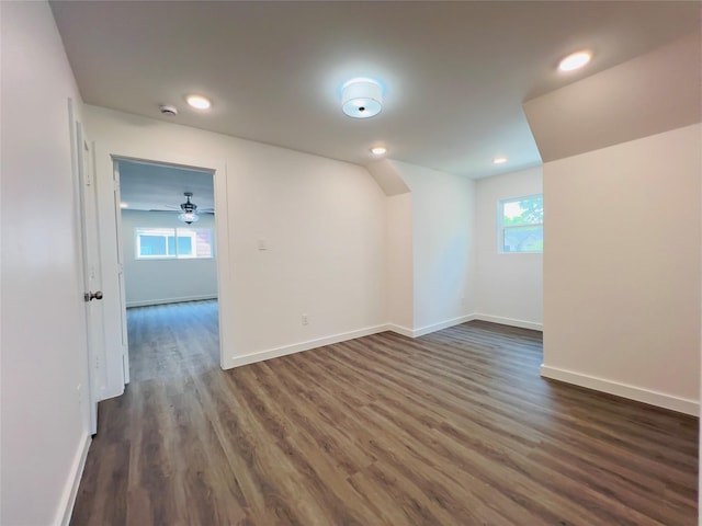 5618 Grace Point Ln, Houston, TX 77048 - empty room with dark wood finished floors, baseboards, and recessed lighting