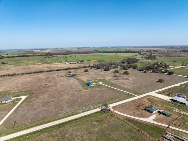 736 County Road 478, Lott, TX 76656 - birds eye view of property featuring a rural view