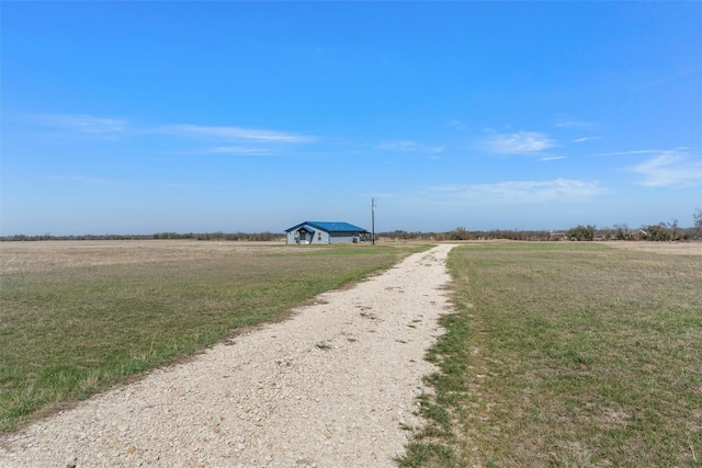 736 County Road 478, Lott, TX 76656 - view of street featuring a rural view and driveway
