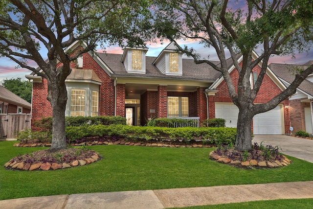 1314 Alexandra Park Dr, Spring, TX 77379 - view of front of property with driveway, brick siding, an attached garage, and a shingled roof