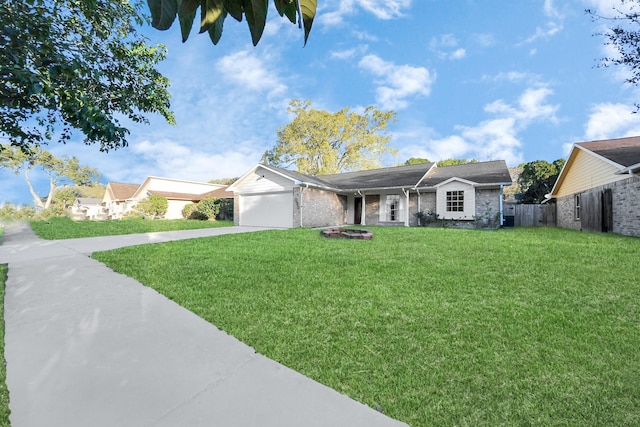15030 Royal Shadows Dr, Houston, TX 77082 - single story home featuring driveway, fence, a front yard, and brick siding