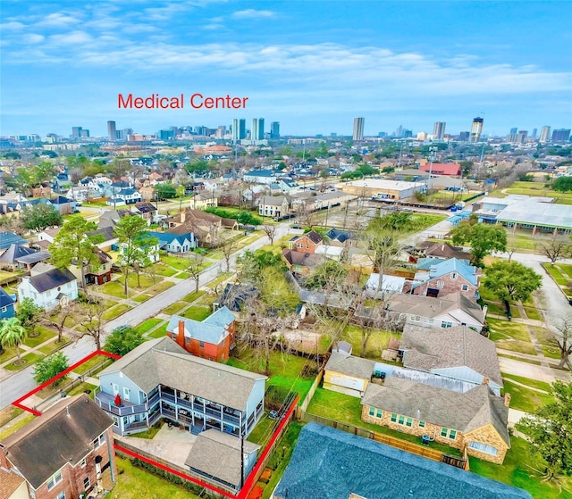 3327 Palm St, Houston, TX 77004 - drone / aerial view of a skyline view