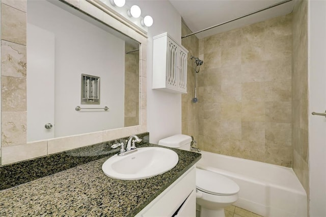 8277 Kingsbrook Rd Unit 254, Houston, TX 77024 - bathroom featuring bathing tub / shower combination, toilet, and vanity