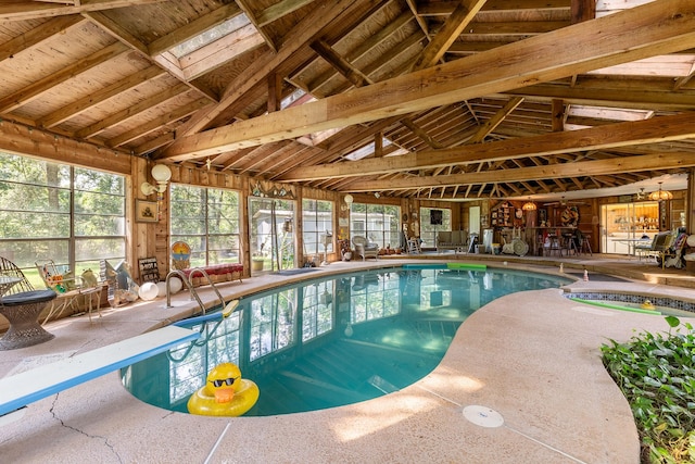 view of indoor pool