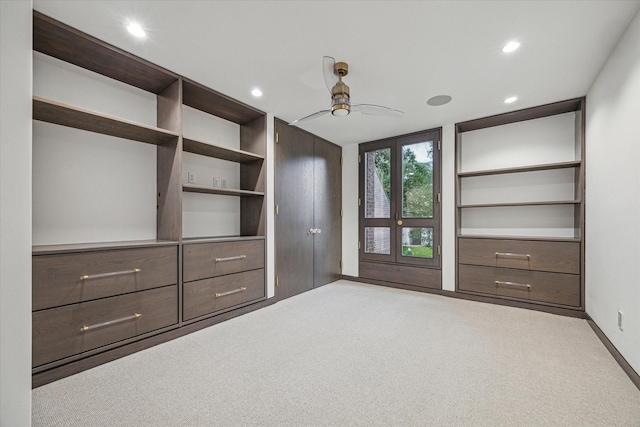 5756 Indian Cir, Houston, TX 77057 - walk in closet with ceiling fan and carpet floors