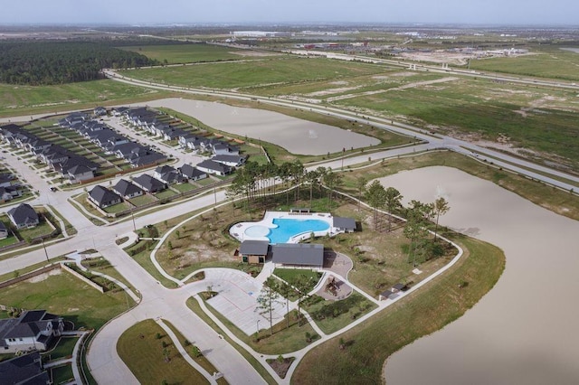 7703 Basil Ridge Dr, Cypress, TX 77433 - aerial view with a water view