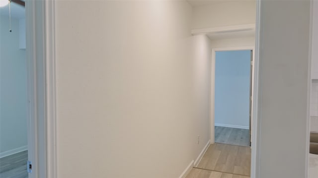 5236 Perry St, Houston, TX 77021 - hall with baseboards and light wood finished floors