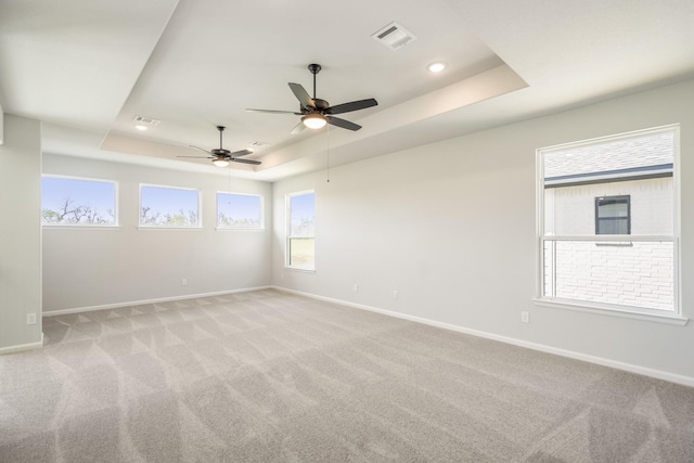 9722 Leafgate Ct, Missouri City, TX 77459 - spare room with baseboards, a raised ceiling, and plenty of natural light