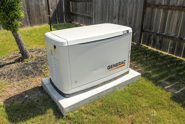 2379 Woodland Prairie Ln, Conroe, TX 77384 - details featuring a power unit and fence