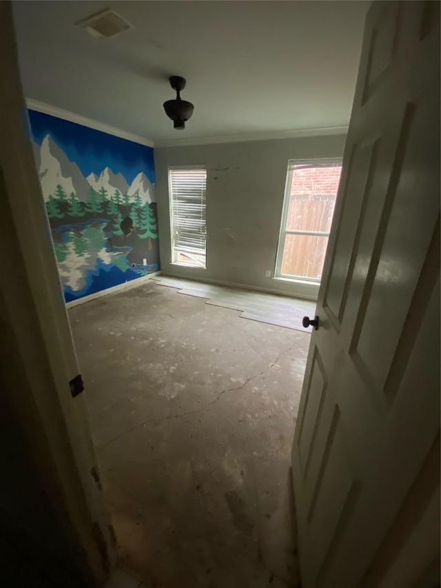 22006 Joshua Kendell Ln, Katy, TX 77449 - unfurnished bedroom with multiple windows and crown molding