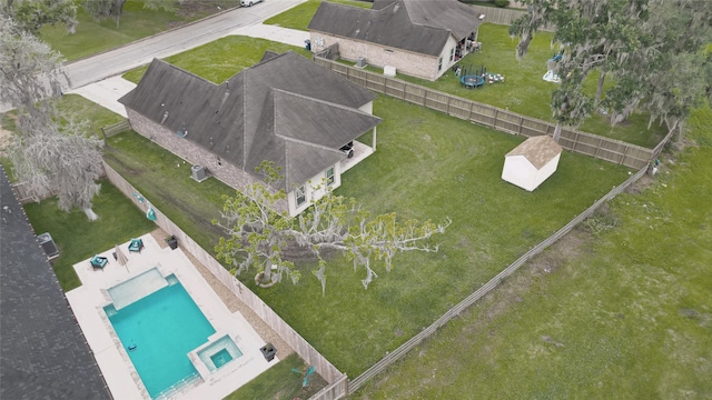 drone / aerial view