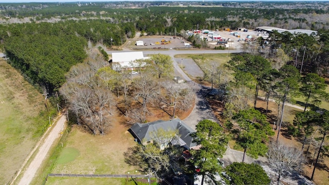 1561 US Highway 69 N, Woodville, TX 75979 - birds eye view of property featuring a wooded view