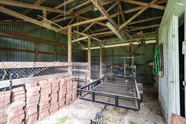 view of horse barn