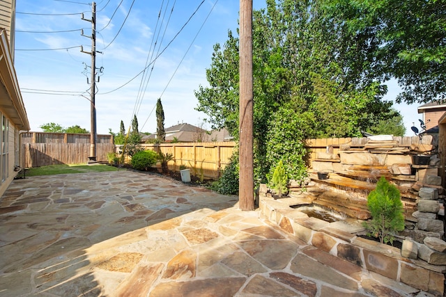 view of patio / terrace featuring a fenced backyard