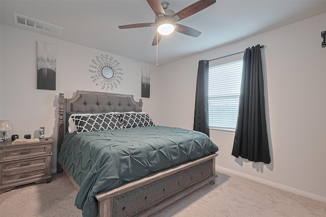 4807 Purple Wisteria Ln, Spring, TX 77373 - carpeted bedroom with baseboards and a ceiling fan