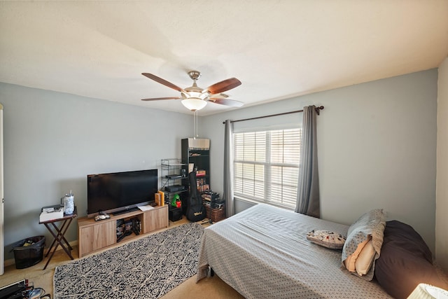 13823 Eldridge Garden Cir, Houston, TX 77083 - carpeted bedroom featuring a ceiling fan