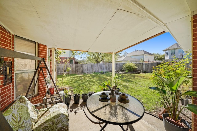 13823 Eldridge Garden Cir, Houston, TX 77083 - view of patio / terrace featuring a fenced backyard