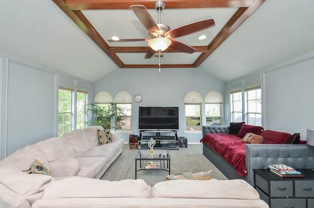 3114 E Ashfield Dr, Houston, TX 77082 - living area featuring carpet floors and ceiling fan
