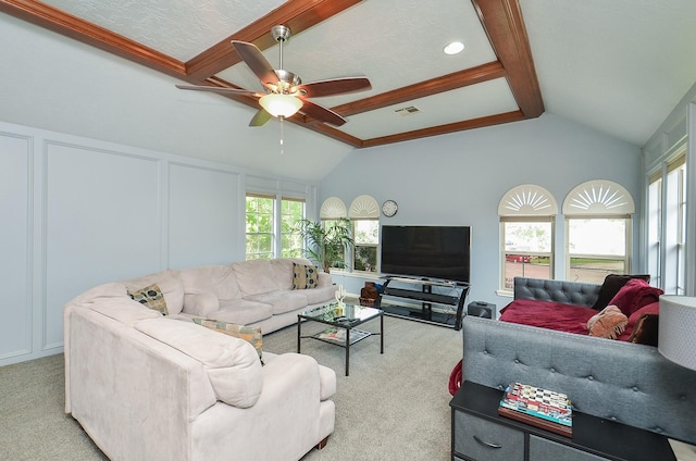 3114 E Ashfield Dr, Houston, TX 77082 - living room featuring carpet and ceiling fan