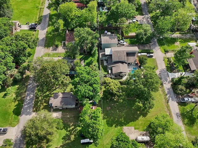 drone / aerial view featuring a residential view