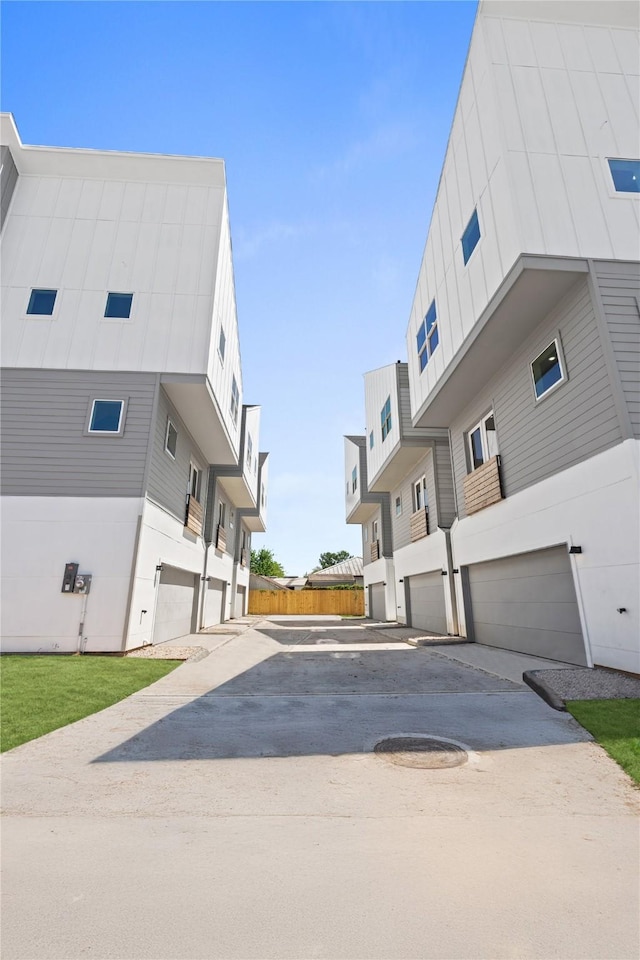 view of street featuring driveway