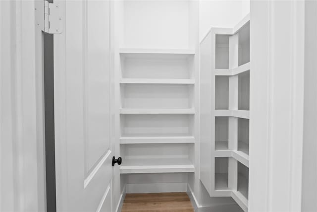 view of storage area