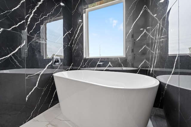 room details with a freestanding bath