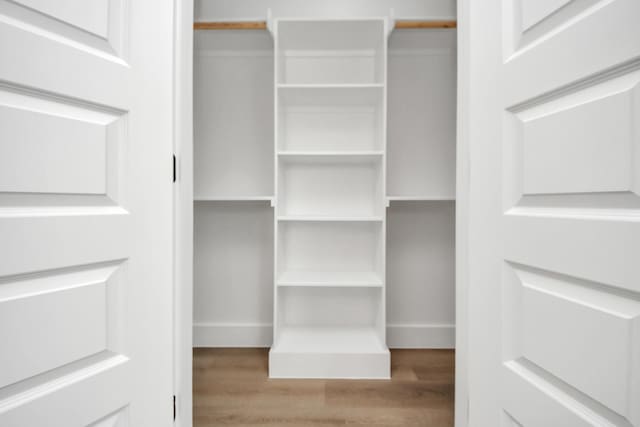 interior space with wood finished floors
