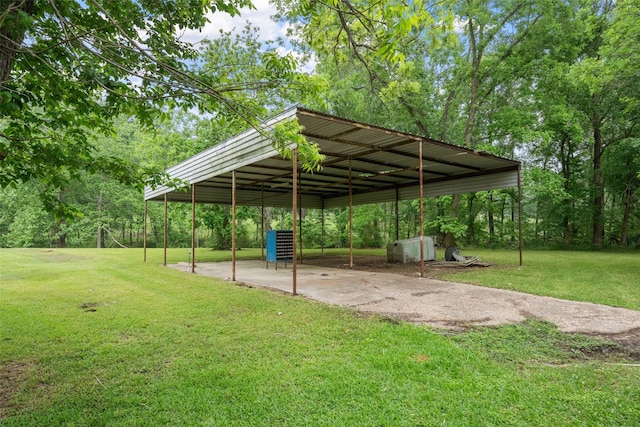 view of car parking with driveway