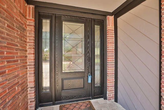 5714 Nina Lee Ln, Houston, TX 77092 - view of exterior entry with brick siding