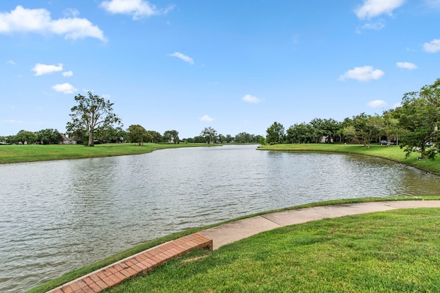view of water feature
