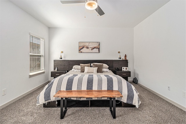 12823 Tokenhouse Ln, Houston, TX 77047 - carpeted bedroom with a ceiling fan and baseboards