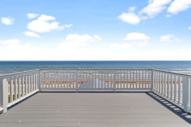 11365 Beachside Dr, Galveston, TX 77554 - deck with a water view