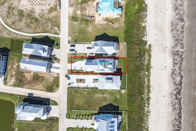 11365 Beachside Dr, Galveston, TX 77554 - aerial view of property's location featuring property parcel outlined