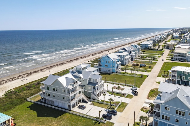 11365 Beachside Dr, Galveston, TX 77554 - bird's eye view of waterfront with a beach