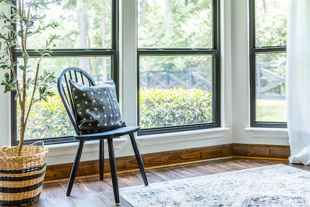 view of sunroom