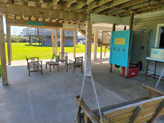 16607 Henry Morgan Rd, Jamaica Beach, TX 77554 - view of patio / terrace