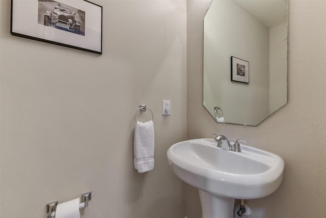 bathroom with a sink