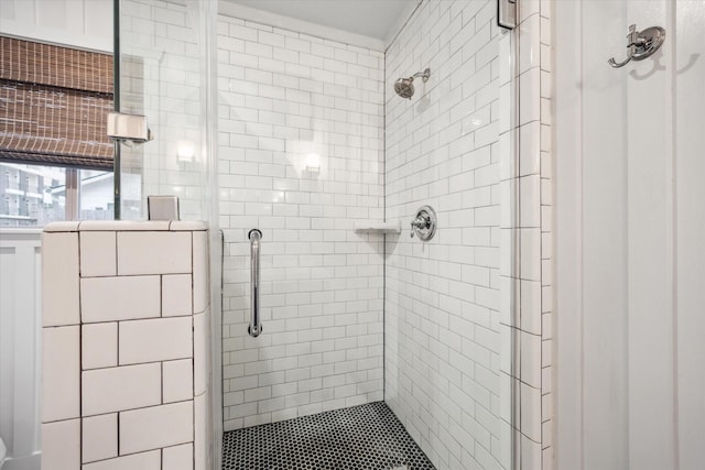 1033 Gardendale Dr, Houston, TX 77018 - bathroom featuring a shower stall