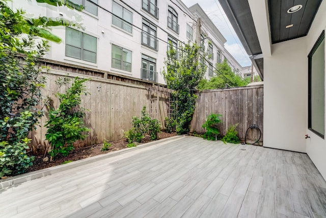 view of patio with fence