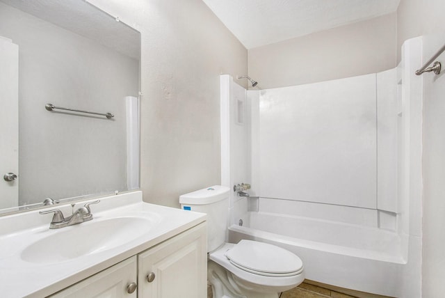 3622 Pine Ridge Ln, Houston, TX 77088 - bathroom with vanity, bathtub / shower combination, and toilet