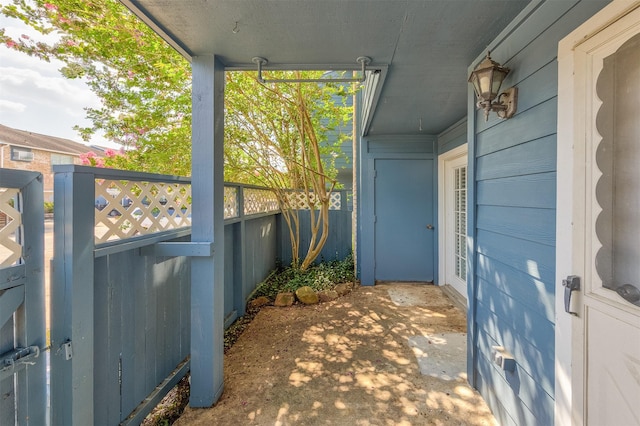 view of patio / terrace with fence
