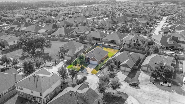 drone / aerial view featuring a residential view