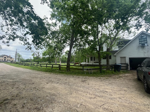 exterior space featuring fence