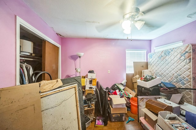 116 Chestnut St, Lake Jackson, TX 77566 - interior space featuring ceiling fan and wood finished floors
