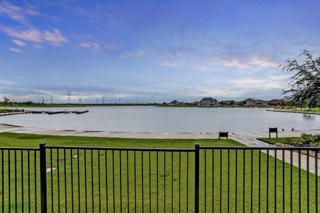 property view of water