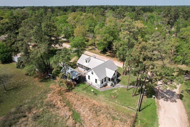 14203 Cypress Creek Blvd, Cypress, TX 77429 - view from above of property featuring a heavily wooded area
