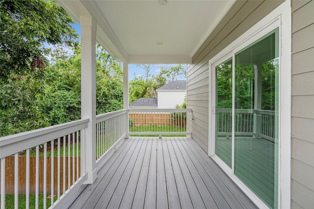 view of deck