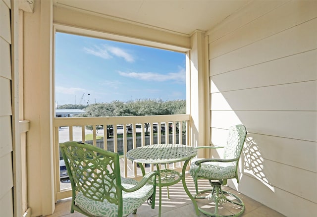 view of balcony