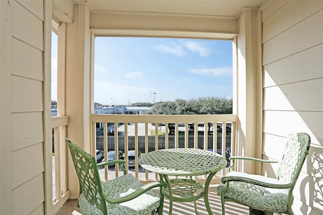 view of balcony